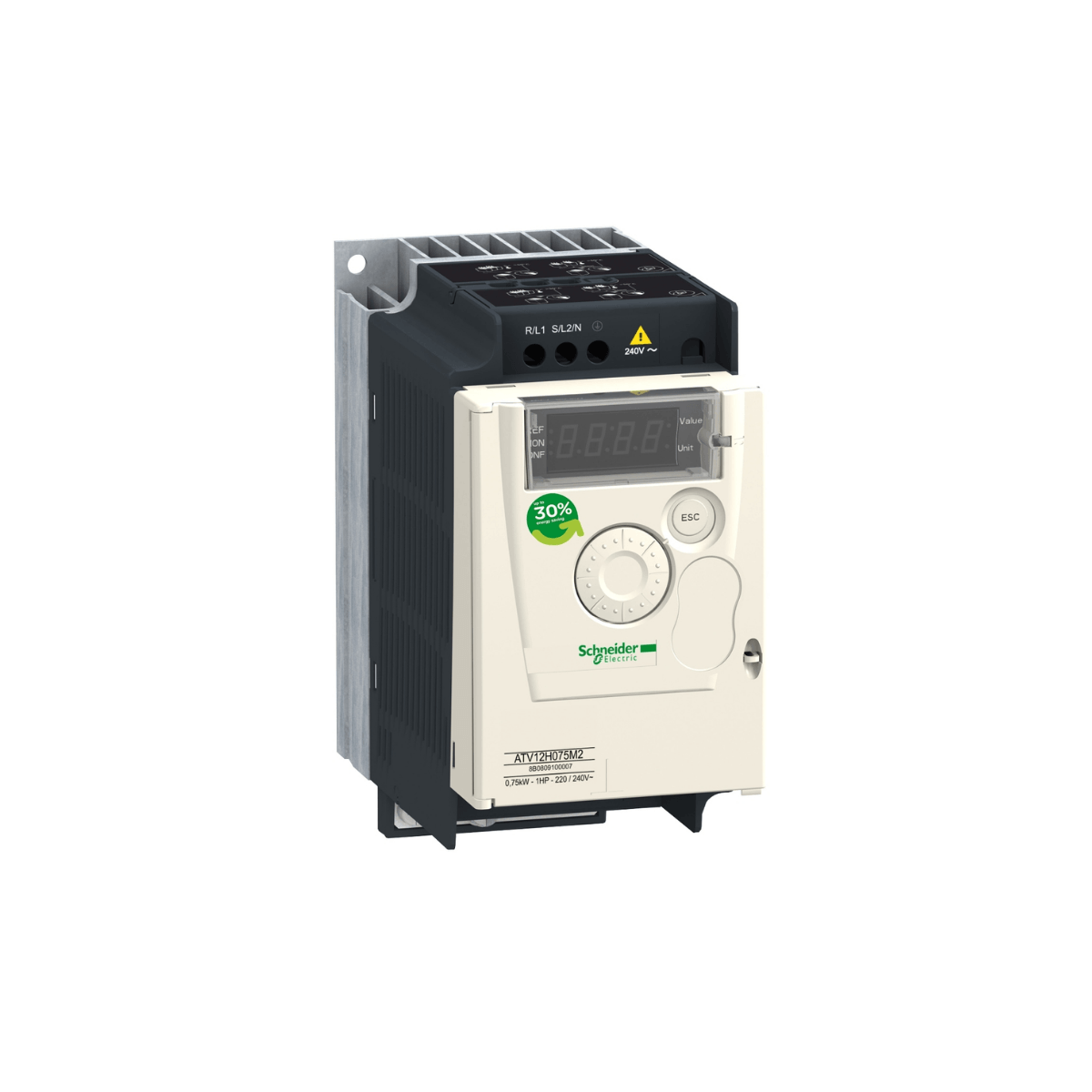 Inversor de Frequência 0,75CV 240V Monofásico ATV12H055M2 Schneider