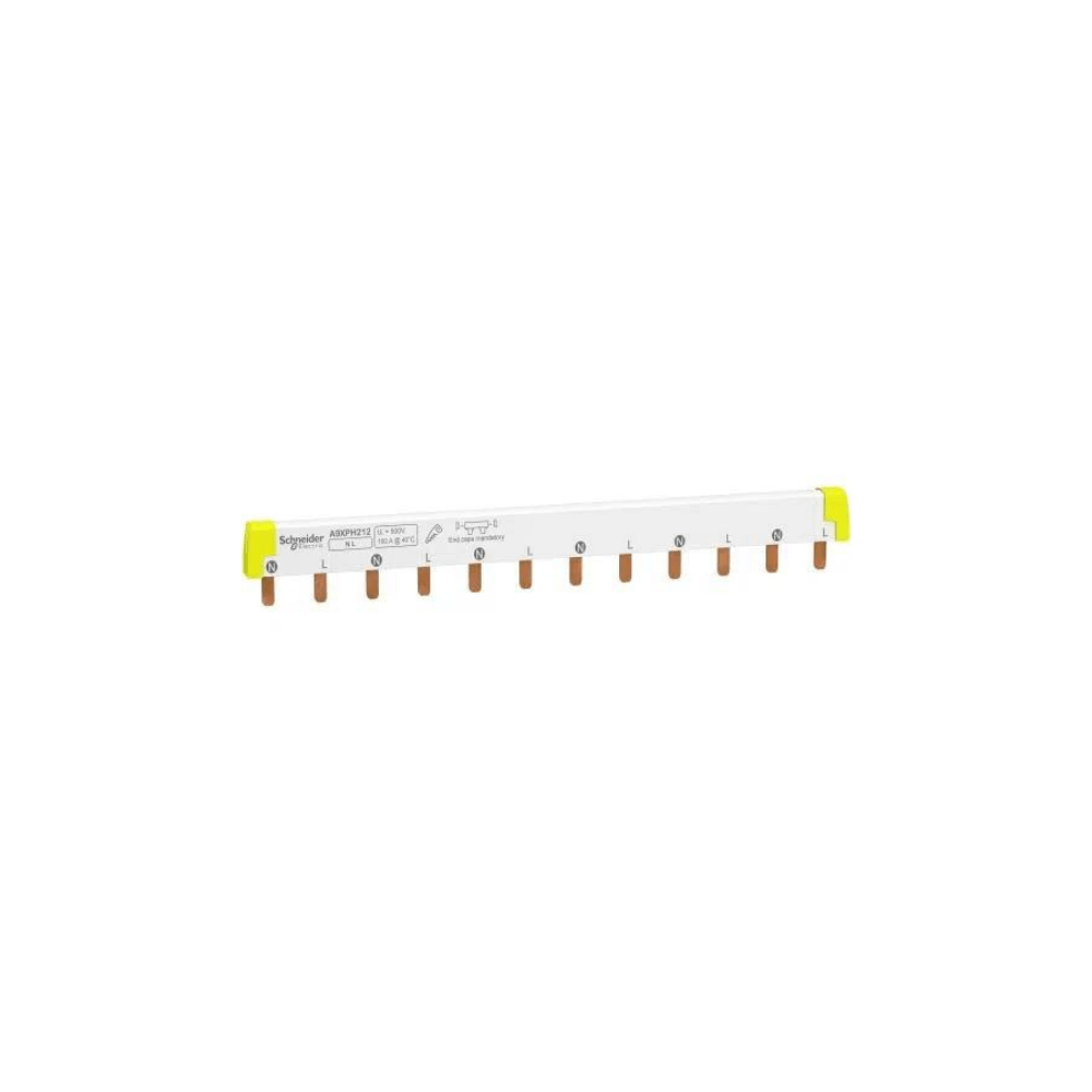 Barramento Pente Bifásico Para 12 Disjuntor Din 100A Pino A9Xph212 Schneider