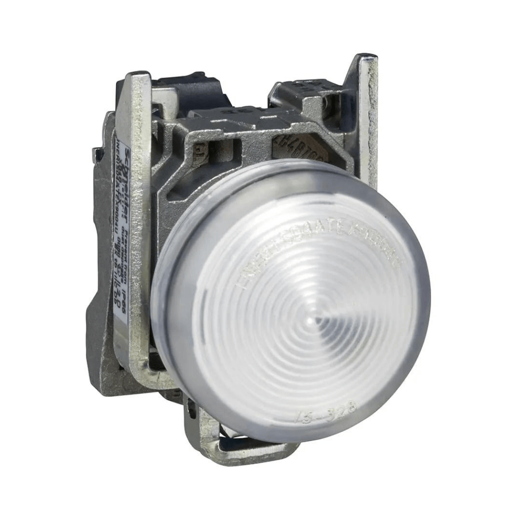 Sinaleiro Redondo 22Mm Metálico Modular LED Branco 24Vca/Cc XB4BVB1 Schneider