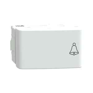 Modulo Pulsador Para Campainha 10A 250V 1M Branco Fosco, Schneider Electric, S400317