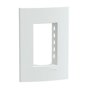 Placa+Suporte 4X2 De 3 Postos Branca Fosca, Schneider Electric, S421237