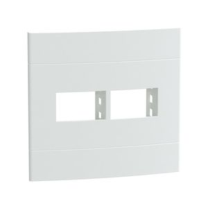 Placa+Suporte 4X4 De 2 Postos Separados Branca Fosca, Schneider Electric, S421427
