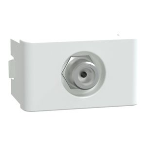 Modulo Tomada Para Antena De Tv (Para Cabo Coaxial 9Mm Tipo F) 1M Branco Fosco, Schneider Electric, S402107
