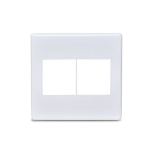 Placa 4X4 2+2 Módulo Horizontal Com Suporte 2+2 Módulo Stella Steck 869974