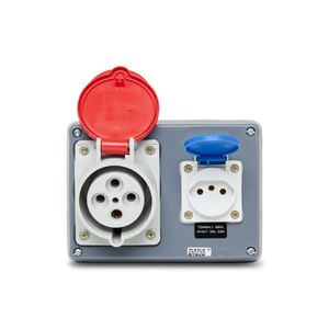 Quadro Tomada Industrial + Nbr 1Xn4246 1Xs8641 Ip40 Steck S304124