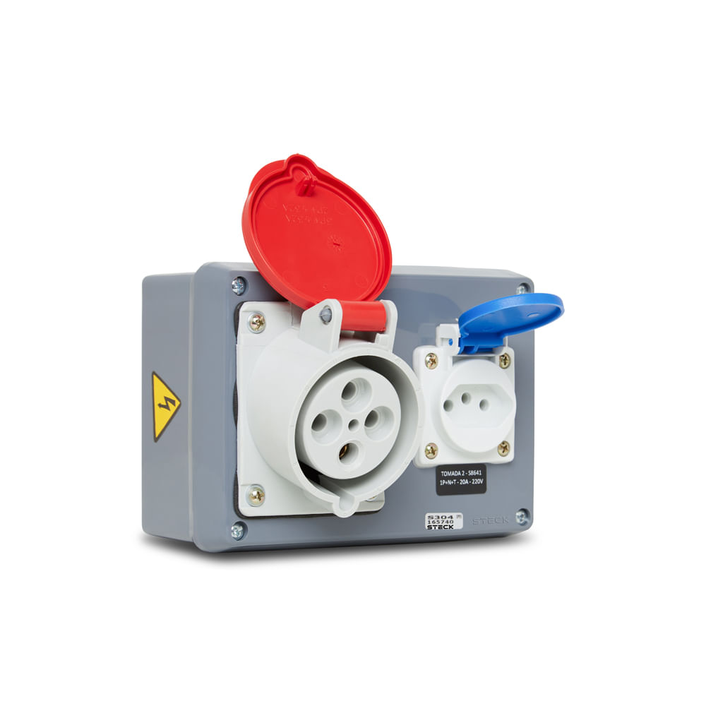 Qd.Tom Ind + Nbr 1Xn4246 1Xs8641 Ip40 Steck S304124 - Steck