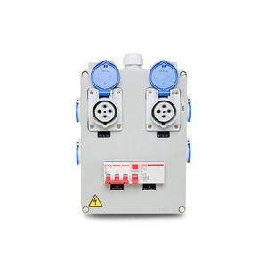 Quadro Tomada Industrial + Nbr 3X63A Idr63A 2Xn4246 4Xs8641 Pg29 Ip40 Steck S32201006Dr