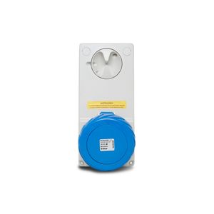 Tomada Bloqueio Embutir Quasar 3P+N+T 32A 200/250V 9H Az Ip65 Steck Qua5249B