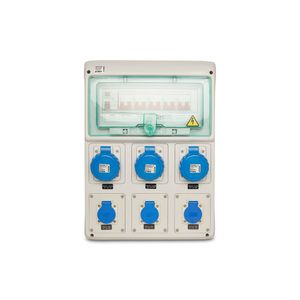 Quadro Tomada Industrial+Nbr Idr125A 3Xqua3046 3Xs8641 Dj Ip44 Steck S1306002