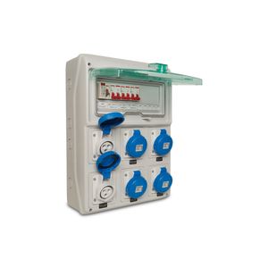 Quadro Tomada Industrial Idr100A 6Xqua3046 Dj Ip67 Steck S1306020