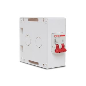 Caixa Sob Pratika Box C/Tom 2P+T 20A C/Disj 2P 16A Steck Spr2016B
