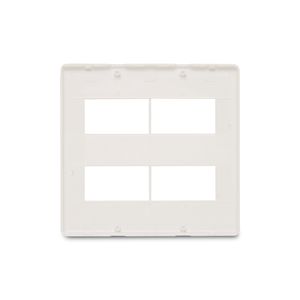 Placa 4X4 Stella 2+2 Módulos Separados Steck 869018