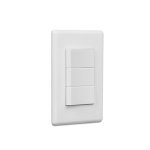 Conjunto Stella 3 interruptores simples 10A 250V~ Steck 869510