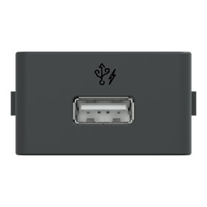 Modulo Tomada Carregador Usb 1A 127/220V Tipo A 1M Grafite Fosco, Schneider Electric, S401501