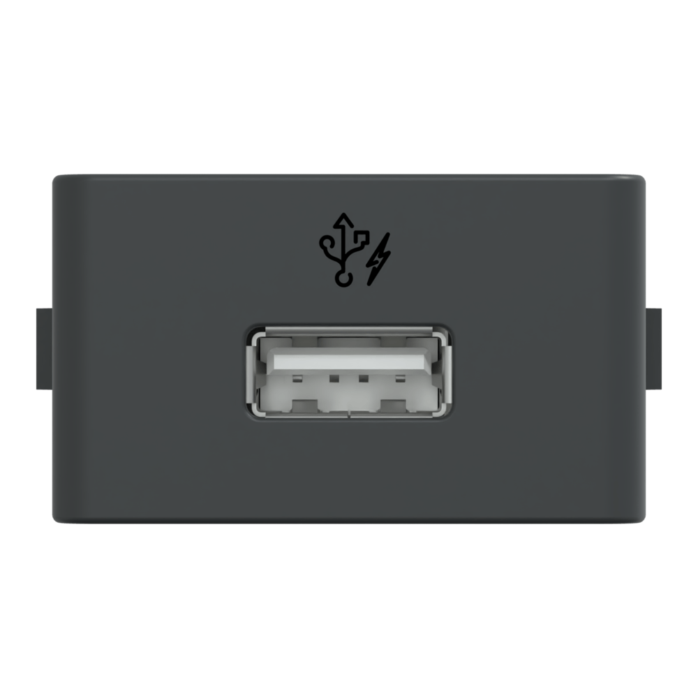 Módulo Carregador Usb-A S401501 Grafite Fosco Lunare Up Schneider