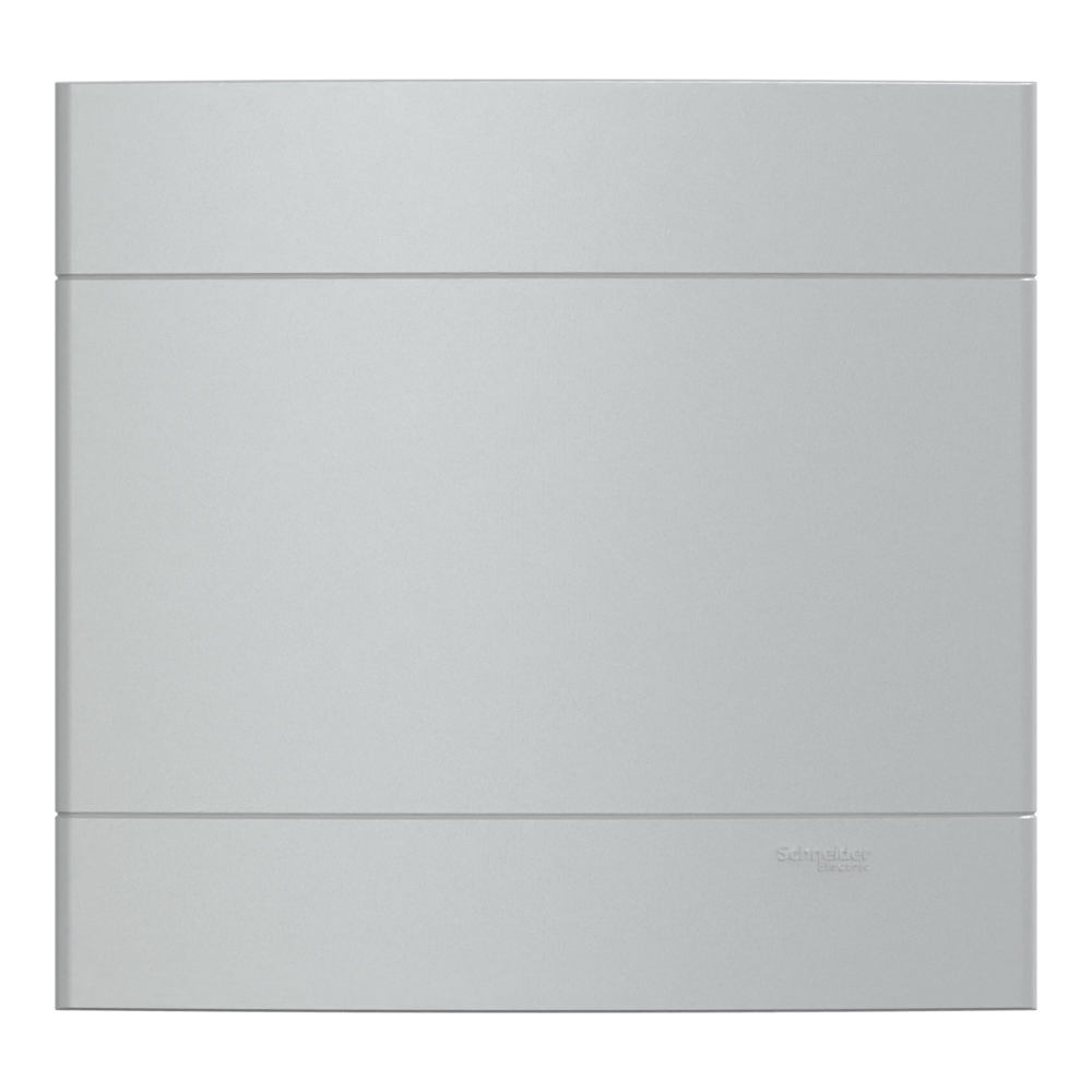 Placa+Suporte 4X4 Cega Aluminio, Schneider Electric, S421402