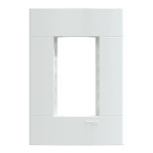 Placa+Suporte 4X2 De 3 Postos Branca Brilhante, Schneider Electric, S421230