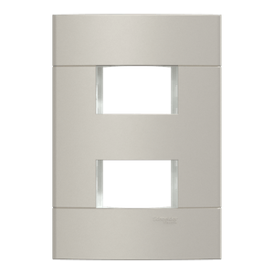 Placa+Suporte 4X2 De 2 Postos Separados Dourada, Schneider Electric, S421223