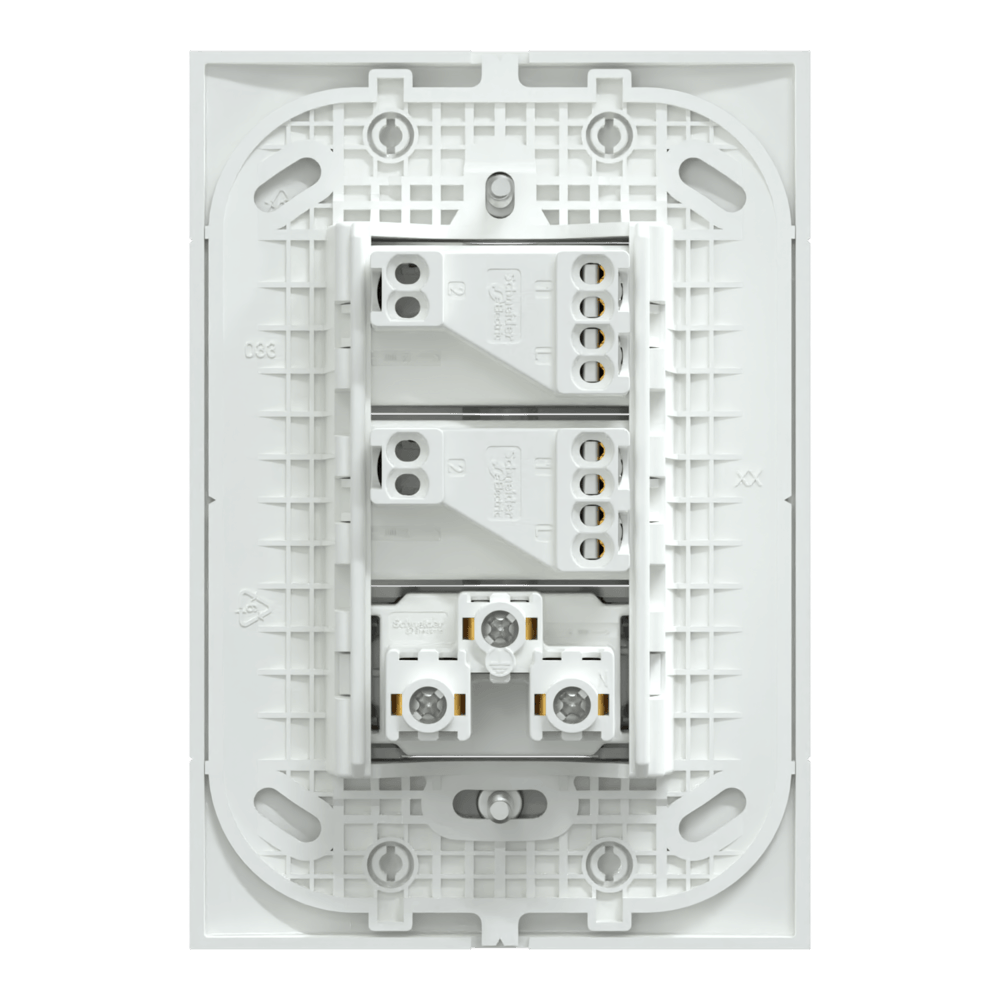 Conjunto 2 Interruptores Simples + 1 Tomada Br 2P+T 10A 250V Branco ...