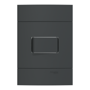 Conjunto Interruptor Simples 10Ax 250V Grafite Fosco, Schneider Electric, S411001