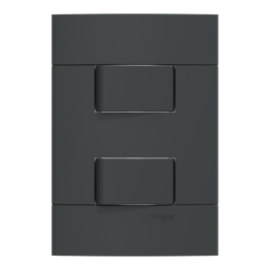 Conjunto 2 Interruptores Simples 10Ax 250V Grafite Fosco, Schneider Electric, S412001