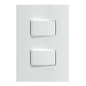 Conjunto 2 Interruptores Simples 10Ax 250V Branco Brilhante, Schneider Electric, S412000