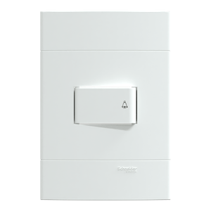Conjunto Pulsador Para Campainha 10A 250V Branco Fosco, Schneider Electric, S411027