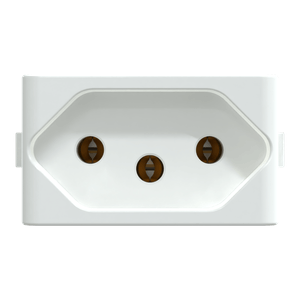 Modulo Tomada Brasileira 2P+T 10A 250V 1M Branco Brilhante, Schneider Electric, S401100