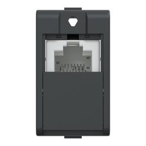 Modulo Tomada Rj45 - 8 Fios Utp Cat.5E Toolless 1M Grafite Fosco, Schneider Electric, S402301