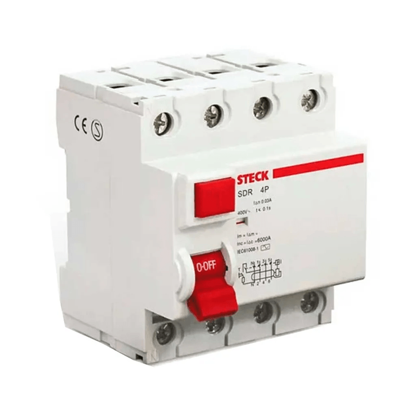 Interruptor-Diferencial-4P-63A-300Ma-Steck-SDR463300