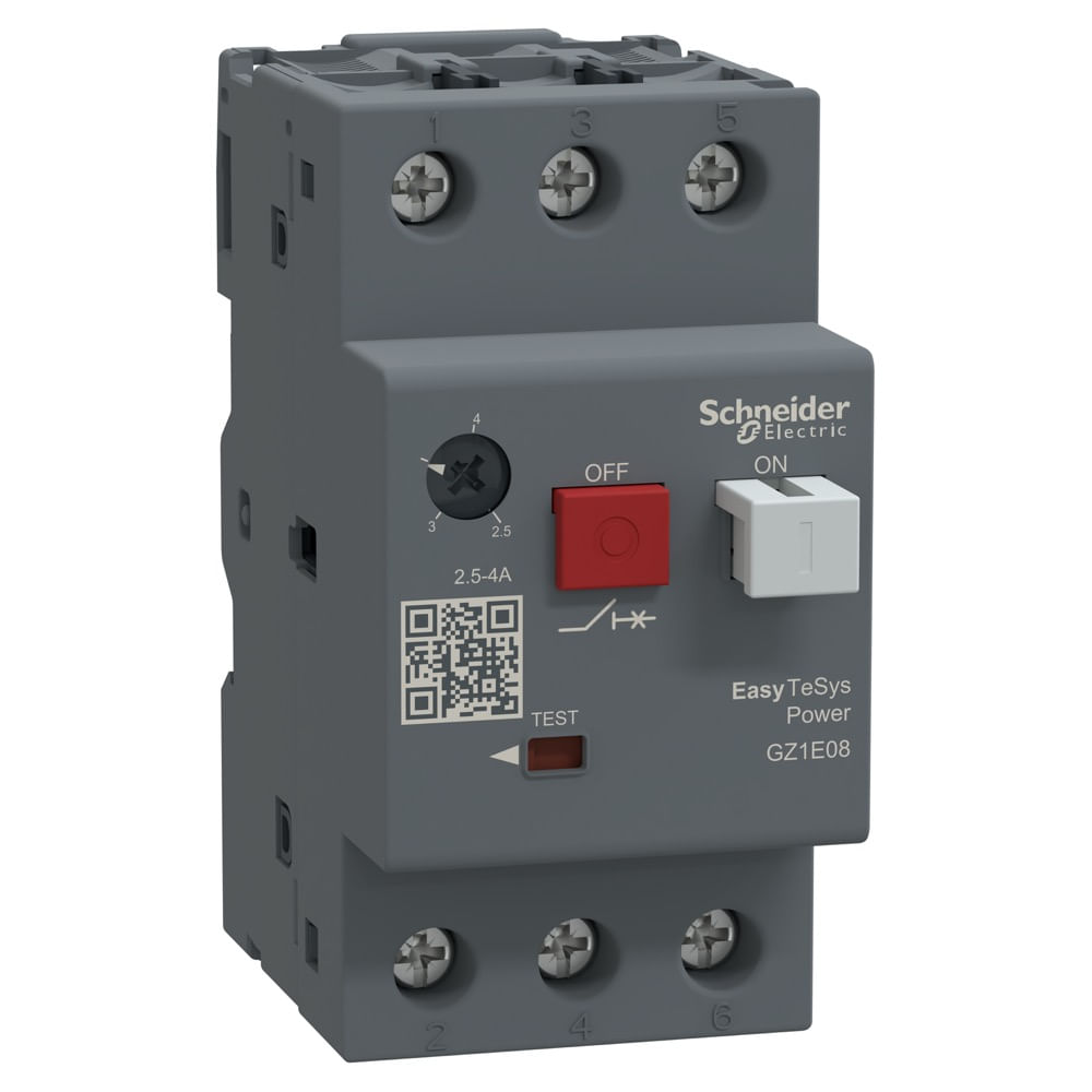 Disjuntor Proteção Motor 2,5-4,0A Gz1E08 Tesys Schneider