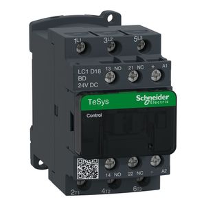 Contator Tripolar Tesys Deca 18A 1Na+1Nf 24Vcc  Lc1D18Bd