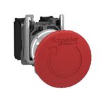 Botao-Ø22mm-metalico-emergencia-girar-para-destravar-cogumelo-Ø40mm-vermelho-2NF