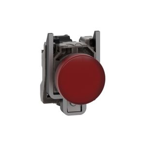 Sinalizador modular Ø22mm metálico, LED, vermelho, 24VCA/CC