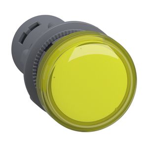 Sinalizador Ø22mm plástico, LED, amarelo, 220VCA