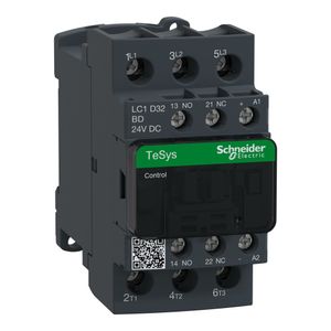 Contator Tripolar Tesys Deca 32A 1Na+1Nf 24Vcc  Lc1D32Bd