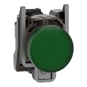 Sinalizador modular Ø22mm metálico, LED, verde, 24VCA/CC