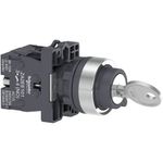 Chave-seletora-Ø22mm-plastica-3-posicoes-fixas-com-chave-2NA