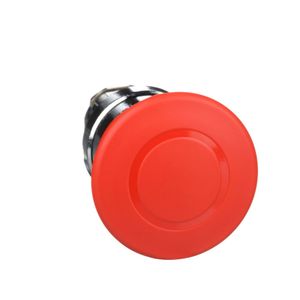 Cabeçote para botão de emergência Ø22mm metálico, puxar para destravar, cogumelo Ø40mm, vermelho