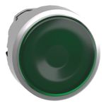 Cabecote-para-botao-luminoso-modular-Ø22mm-metalico-para-LED-integral-verde