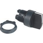 Cabecote-para-chave-seletora-Ø22mm-plastico-2-posicoes-fixas-manopla-curta-preto