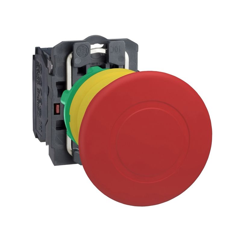 Botao-Ø22mm-plastico-emergencia-puxar-para-destravar-cogumelo-Ø40mm-vermelho-NF