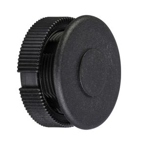 Obturador redondo para furos de Ø22mm, utilização em botoeiras pendentes, preto