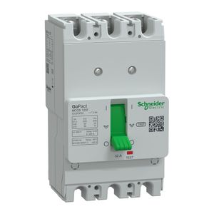Disjuntor caixa moldada GoPact 3P 125A 30kA fixo 32A