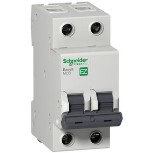 Disjuntor Easy9 2P 16A 6kA 400V CA curva C