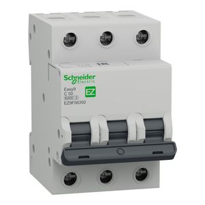 Disjuntor Easy9 3P 50A 6kA 400V CA curva C