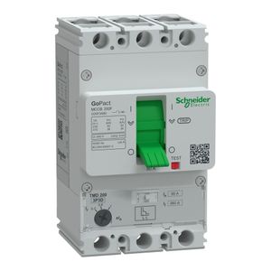 Disjuntor caixa moldada GoPact 3P 200A 36kA ajustável 80A