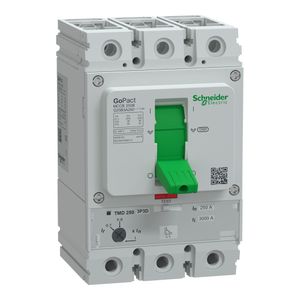 Disjuntor caixa moldada GoPact 3P 250A 25kA ajustável 250A