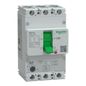 Disjuntor caixa moldada GoPact 3P 200A 25kA ajustável 125A