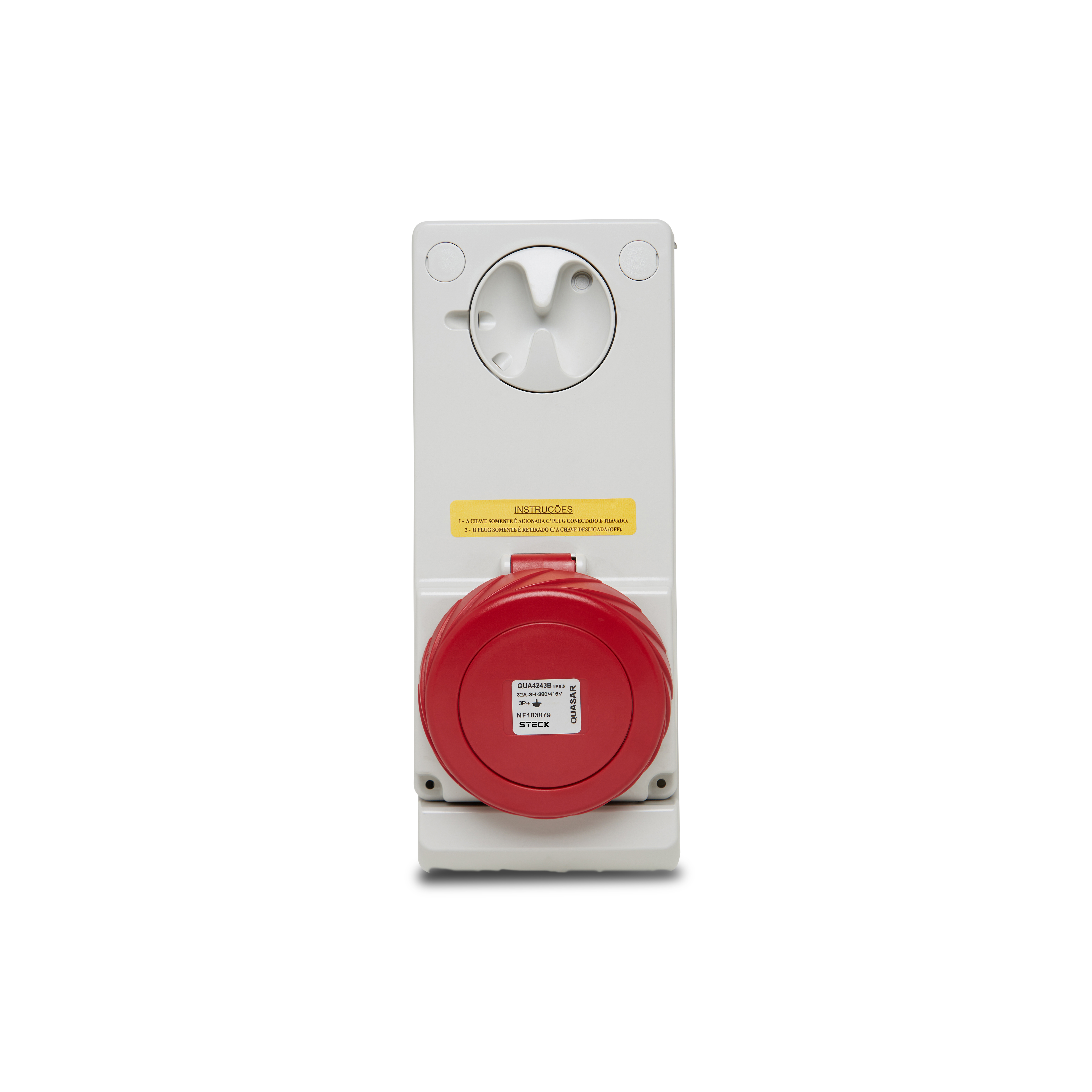 Tomada Inclinada de Embutir 3P+T 16A 380/415V - Steck